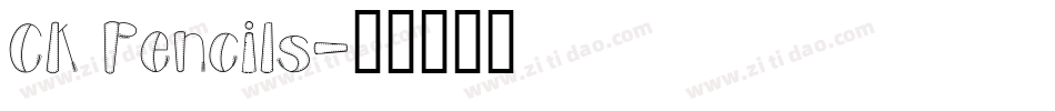 CK Pencils字体转换